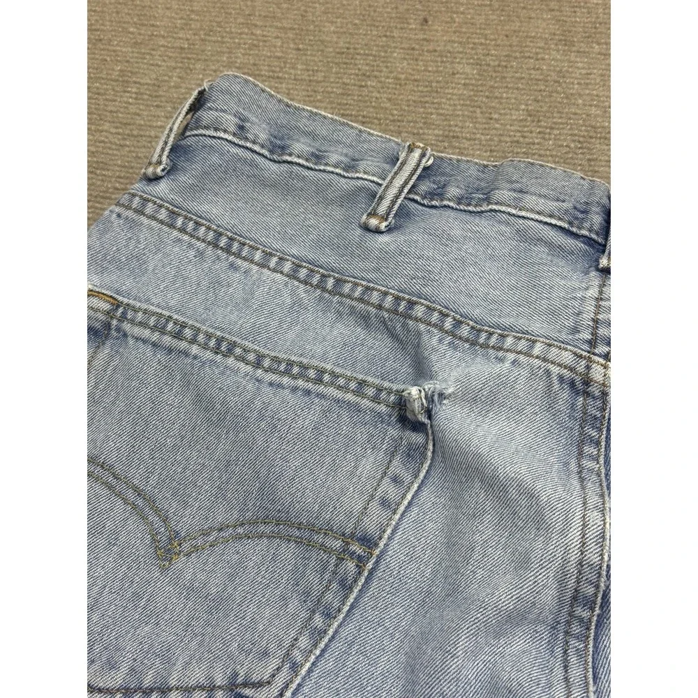 Levis 550 Jeans Mens 38x32 Light Wash Relaxed Fit Tapered Leg‎ Denim Zip Fly
